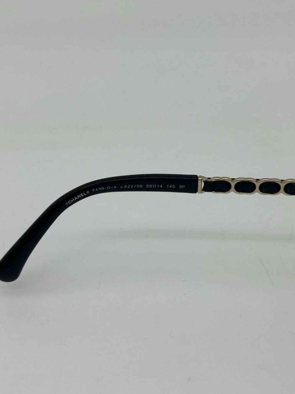 Chanel CC Logo Polarized Sunglasses Black Gray Gradient Eyewear - Picture 10 of 12